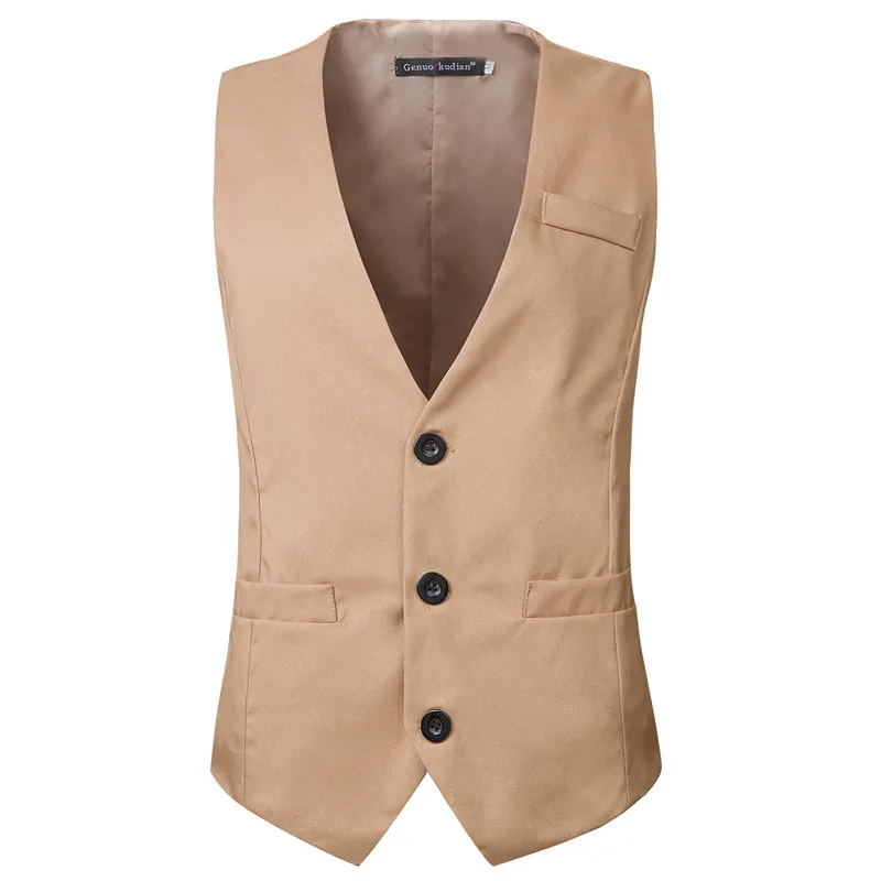 2018 New Arrival Men's Classic Formal Business Slim Fit  Dress Vest Suit Tuxedo Waistcoat