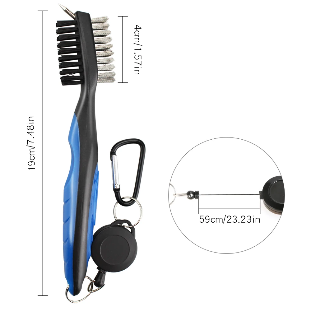 Nifty Golf Club Groove Cleaning Brush Size