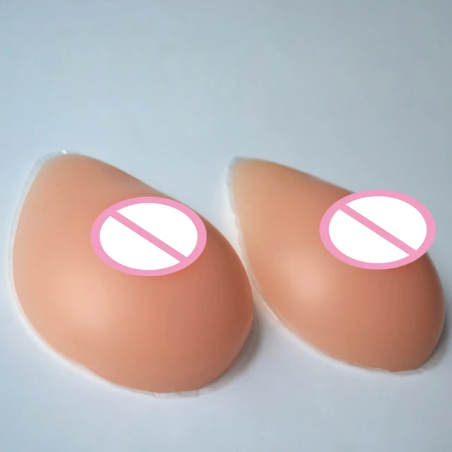 New 400g Pair False Silicone Breast Forms Teardrop Shape Light Skin Artificial Boobs New 400g Pair False Silicone Breast Forms Teardrop Shape Light Skin Artificial Boobs