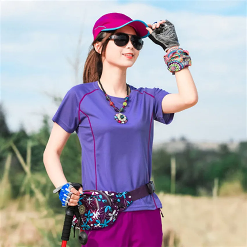 

2019 fitness clothes quick-drying t-shirt couple long-sleeved round neck loose large size sports fitness clothes women's