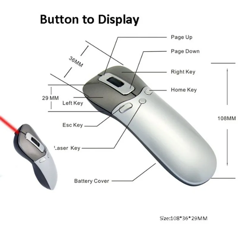 Мышь беспроводная пальчиковая воздушная мышь лазерная для бизнес обучения PPT речи дистанционное управление лазерная указка гироскоп гравитационное зондирование игры