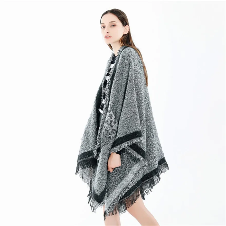 

Women Winter Thick Leopard Tassel Cashmere Soft Long Scarf Shawl Wrap Cover Elegant design High quality Scarf #1022 487-733g