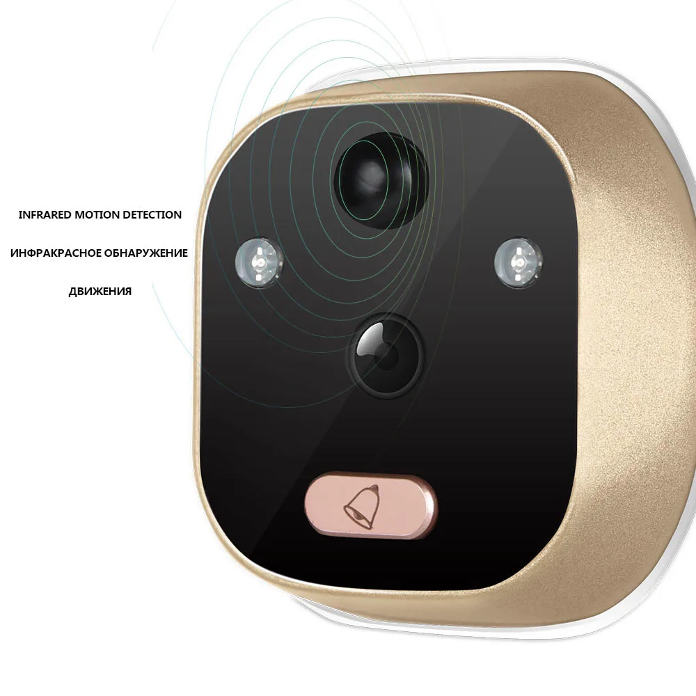  Topvico Video Peephole Door Viewer Motion Detection Electronic Digital Ring Doorbell Camera Video-e