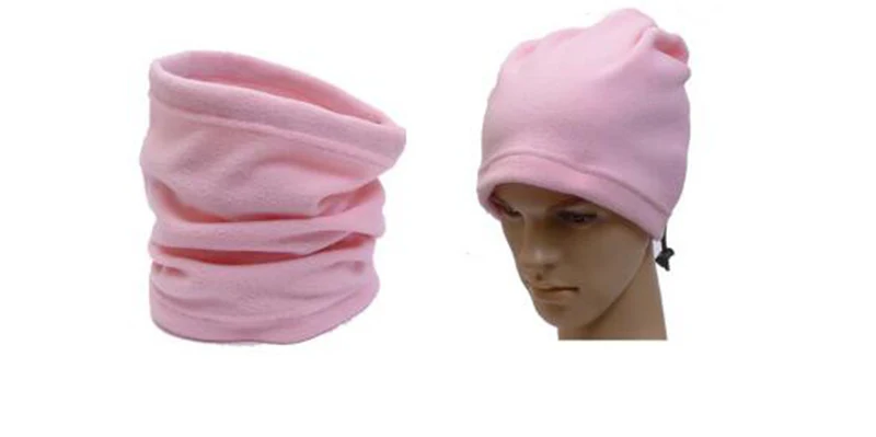 pink Мужской женский походный шарф, походная маска для лица, велосипедная флисовая уличная Балаклава, снуд, теплые гетры для шеи, маска для лица - Цвет: pink
