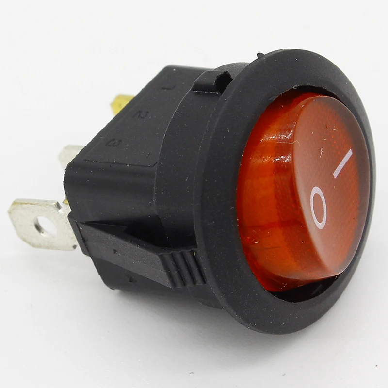 Акция! 10 шт. круглый клавишный переключатель ON OFF SPST 6A/250V 10A/125V AC|Выключатели| |