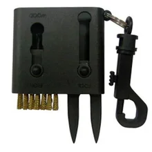 Прочный переносной черный retactable Гольф клуб Тематические товары про рептилий и земноводных многофункциональный инструмент Кисточки Гольф divot Гольф Кисточки