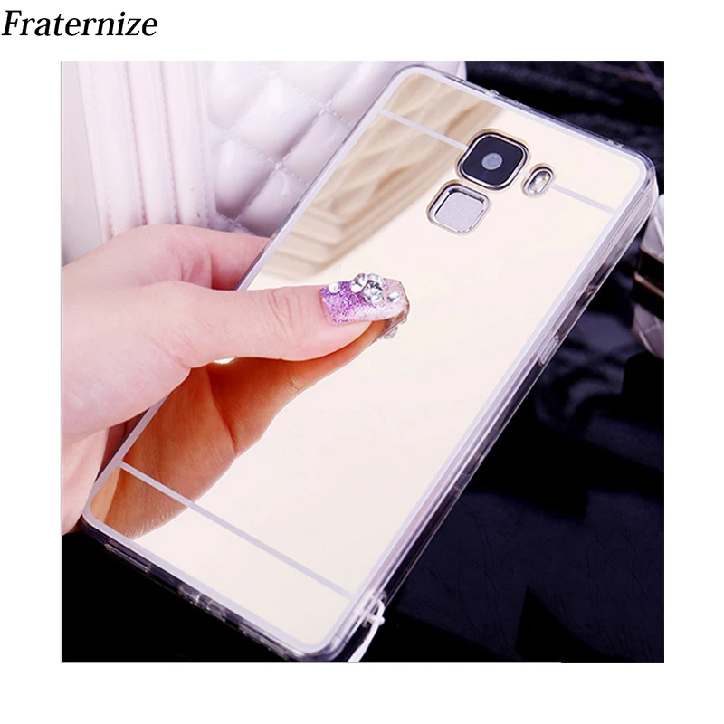 Роскошный Блестящий Мягкий чехол из ТПУ с зеркалом для Huawei Honor 4C 4X 5X 6X 7X 4A 5A 6A Чехлы