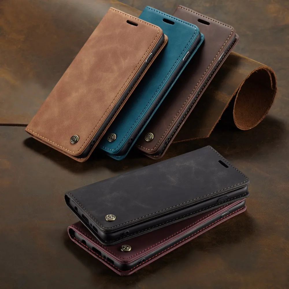 Чехол-кошелек для Samsung Galaxy S10 + Plus S10e кожаный флип-чехол с магнитной застежкой