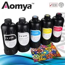 10x1000ml LED UV INK For Epson Flatbed UV printer Ink For Epson DX5 DX7 print on