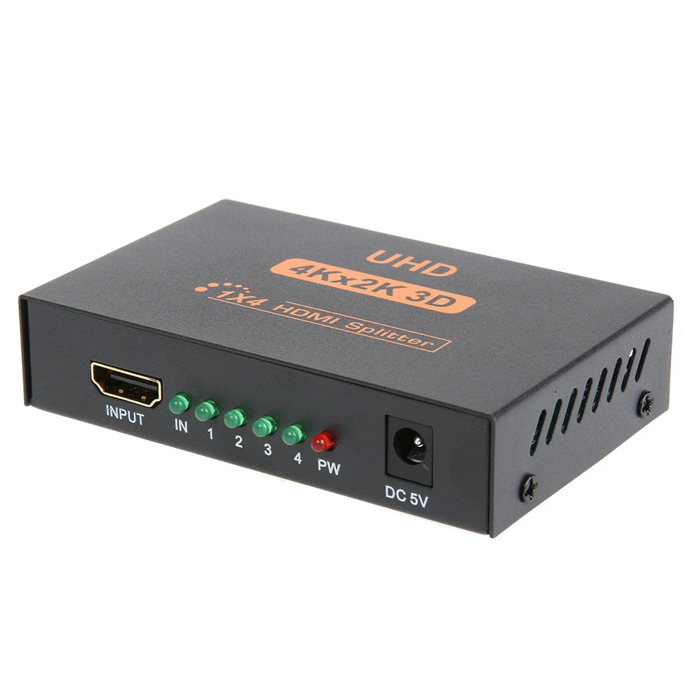 3D 4K*2K HDMI 1080P Splitter 1X4 HDMI Switch Switcher Split 1 in 4 Out