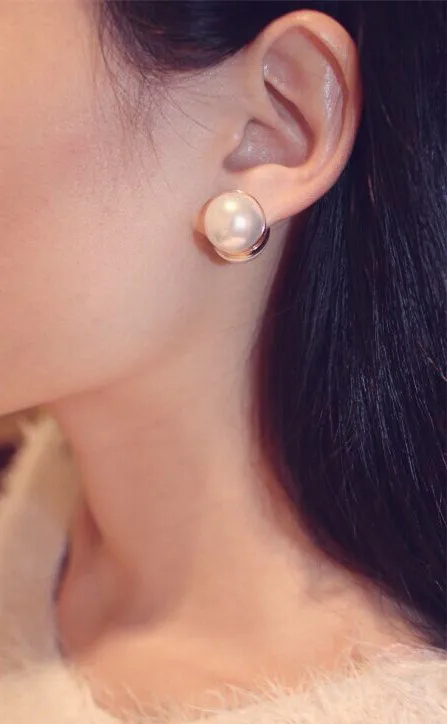 Женские жемчужные серьги притягательные с магнитом без пирсинга|earrings magnet|fashion pearl