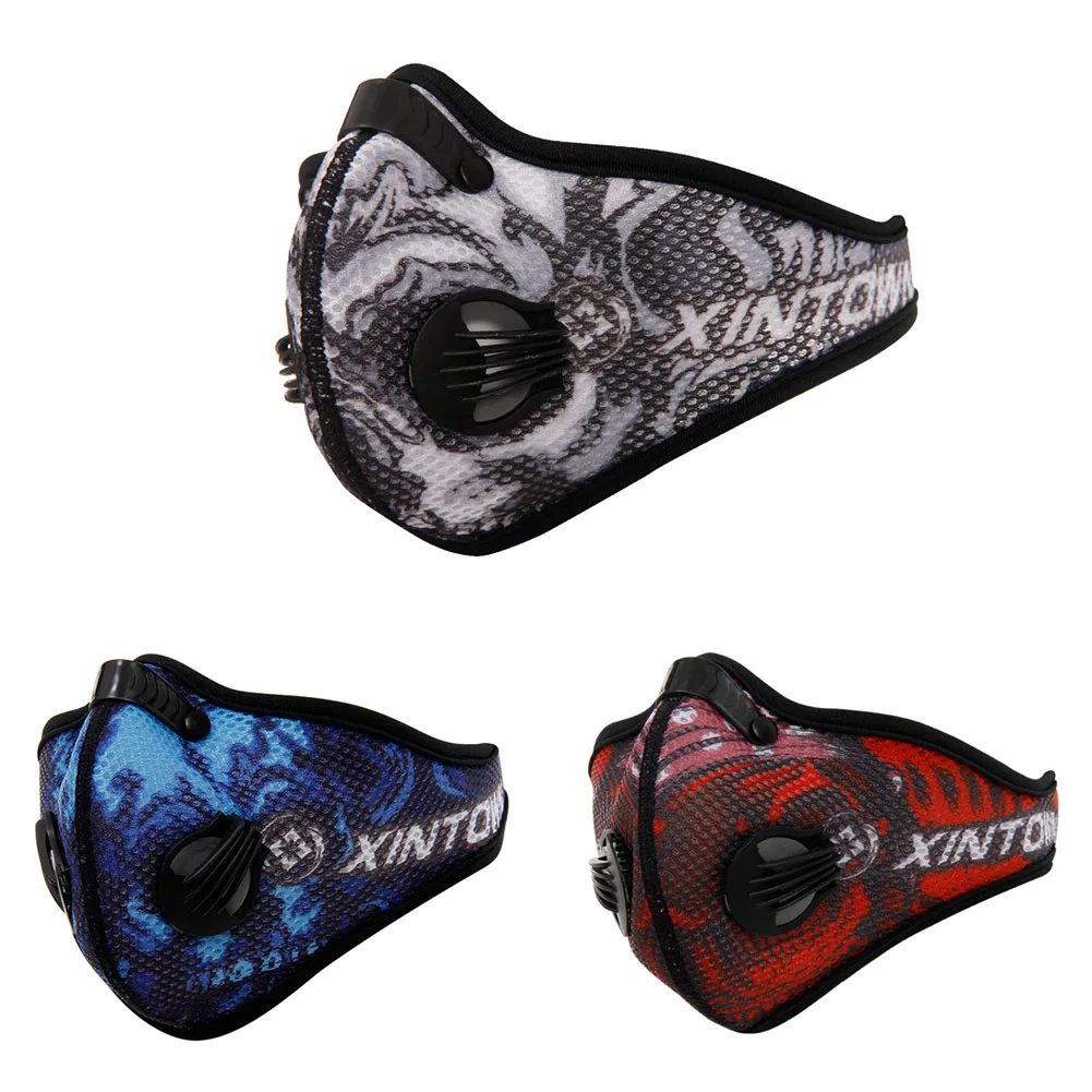 Unisex Cycling Mask Dustproof Windproof Mesh Breathable Activated Carbon Masks For Outdoor Sport Riding Bicycle Running DC88 | Красота и