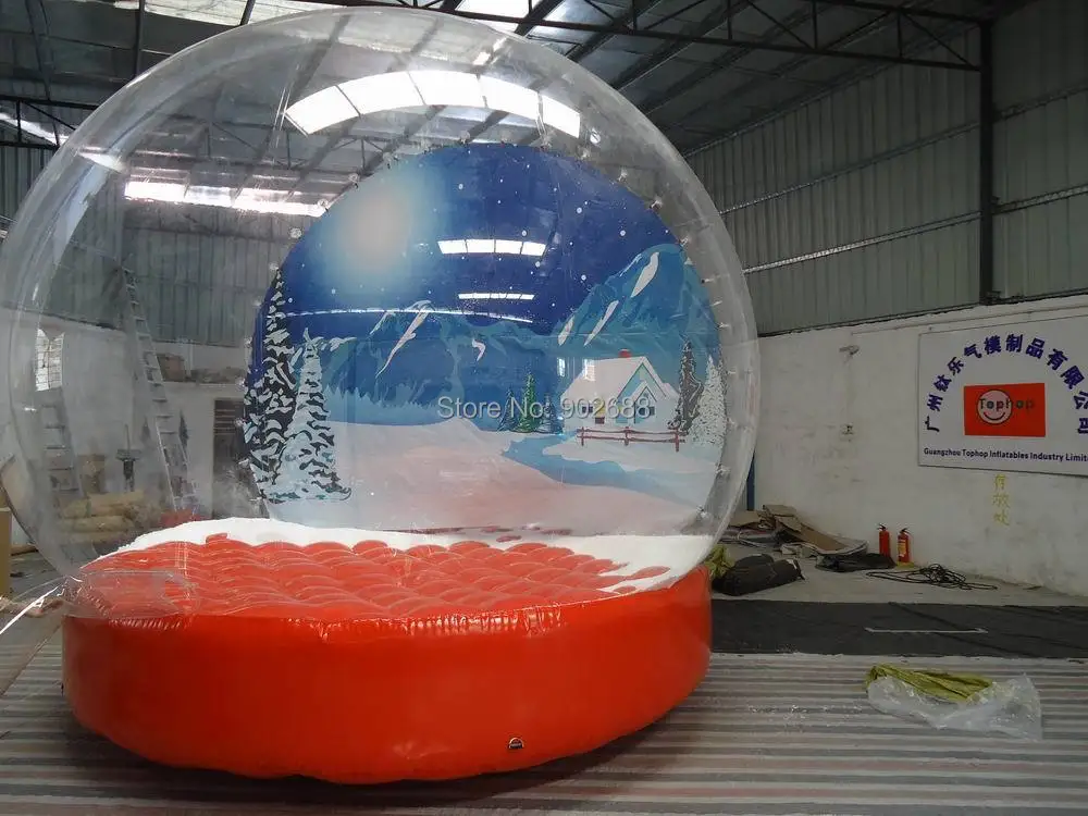 Newest Christmas snow globe with Fake Snow+Factory wholesale price+Free shippingin Inflatable