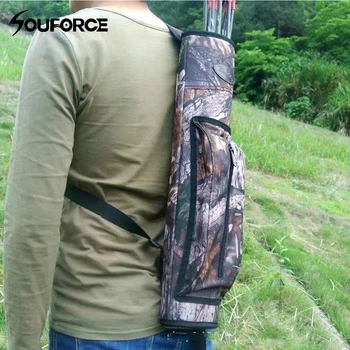 

54x13x6.5cm Arrow Quiver with Black/Camouflage Oxford 600Dpvc Waterproof for Traditional Recurve Bow Archery Hunting Shooting