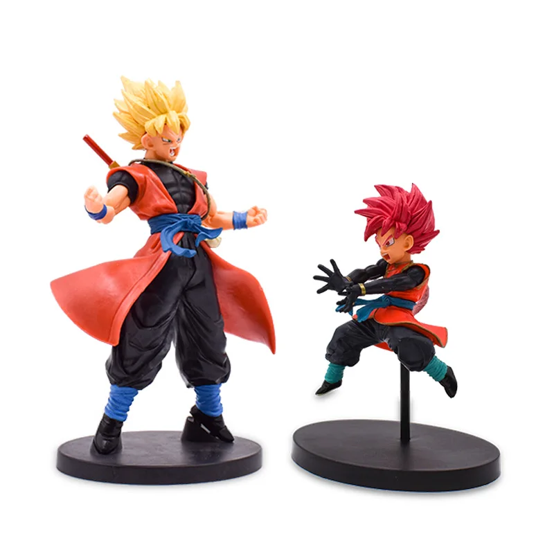 2 pcs/lot Anime Dragon Ball Super Heroes Son Goku Gohan PVC Action Figure Doll Collectible Model Toy Christmas Gift For Children