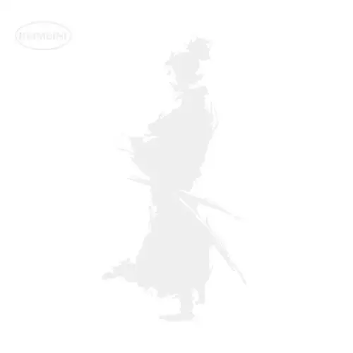 HotMeiNi Samurai Design Ninja Oriental Sword Fashion Vinyl Car Sticker Decals Window Laptop Black/Silver Accessories 10*21.6cm - Color Name: Silver