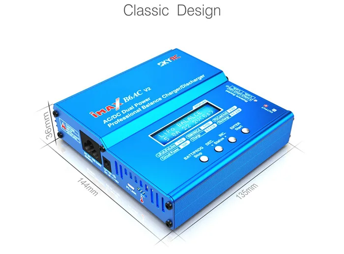 Spare SKYRC iMAX B6AC V2 6A Balance Charger LCD Display Discharger for RC Multirotor Aircraft Battery