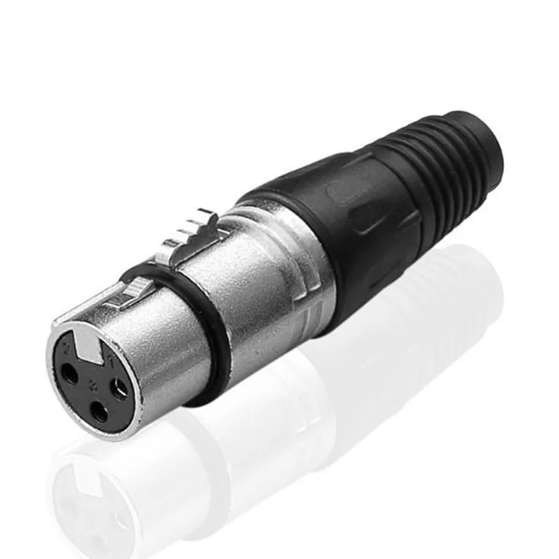 Бесплатная доставка XLR с тремя ядрами штекер микрофона головка Canon для мужчин и