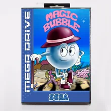 Волшебная пузырчатая 16 бит MD игровая карта с розничной коробкой для Sega megadrive/Genesis