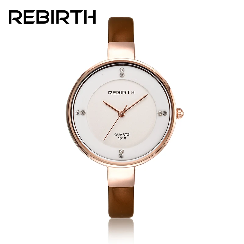 

2017 New Fashion Brand Women Lady Luxury clock Female Stylish Casual Business Elegant Leather Wrist Quartz Bracelet Watch RE001