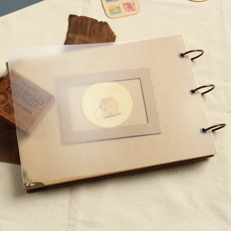 

A4 ring binder Photo Album Kraft scrapbook Wedding Album Scrapbook Wedding Guest Book