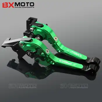 With LOGO Z750 For KAWASAKI Z750 Z 750 2007-2012 CNC Aluminum Motorcycle Adjustable Folding Extendable Brake Clutch Levers