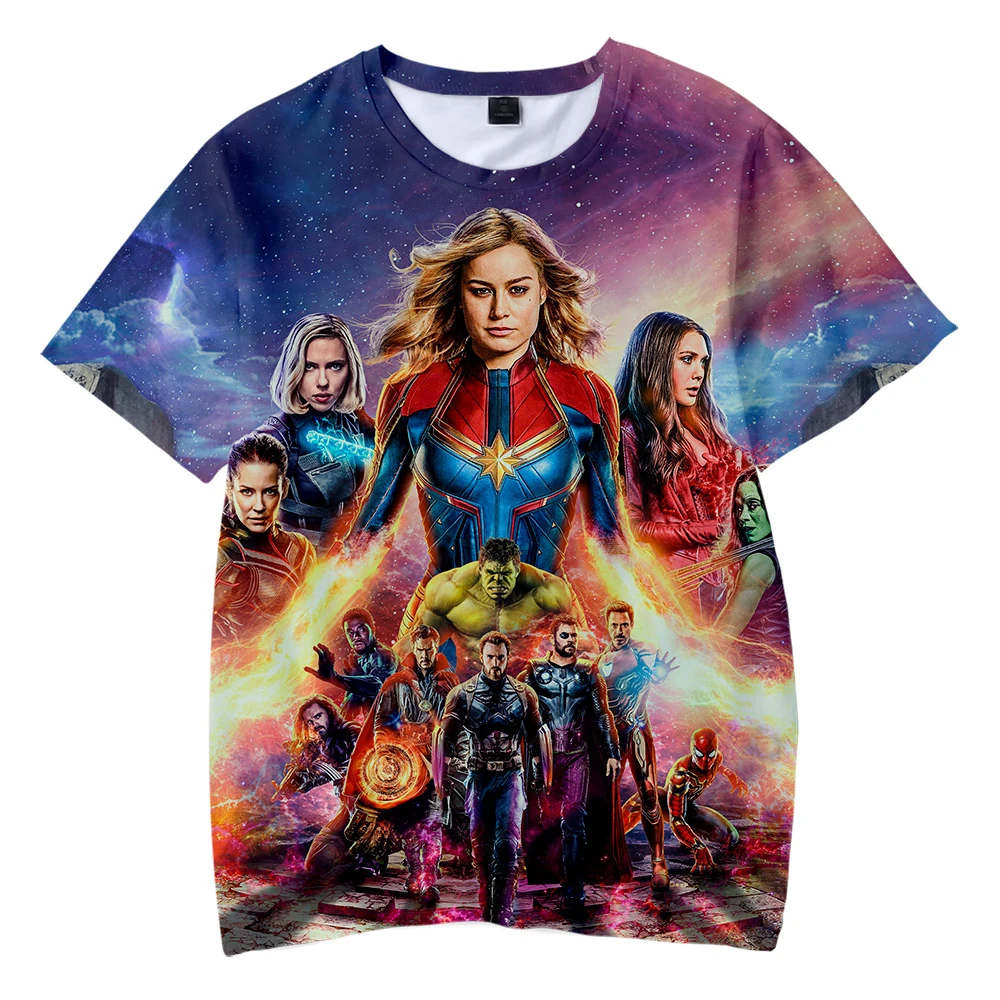 Avengers Endgame boys t shirt Quantum Realm Kids Top Tee Advanced Tech children clothing Cosplay Costumes 2019 kids tshirt
