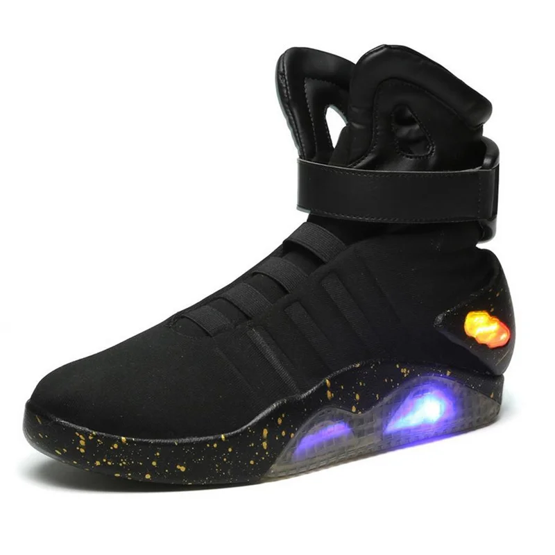  Adults USB Charging Led Luminous Shoes For Men's Fashion Light Up Casual Men back to the Future Glo - 32888915786