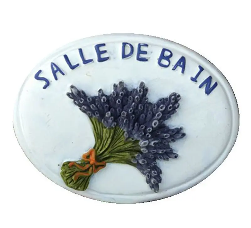 

Hot Sale Handmade Painted France Lavender 3D Fridge Magnets Tourism Souvenirs Refrigerator Magnetic Stickers Home Decortion