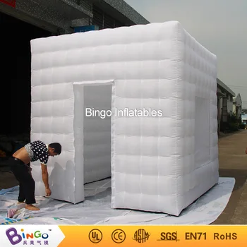 

Free Delivery inflatable photo booth tent type 3X3X3 Meters LED lighting blow up cube photo booth with door and window toy tent