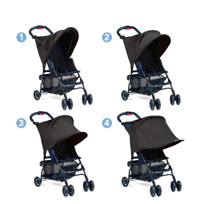 Baby Stroller Sunshade Rag Shade Foldable Multifunction Strollers Accessories Anti UV Baby Car Pram Sun Rain Protective BB3085 (4)