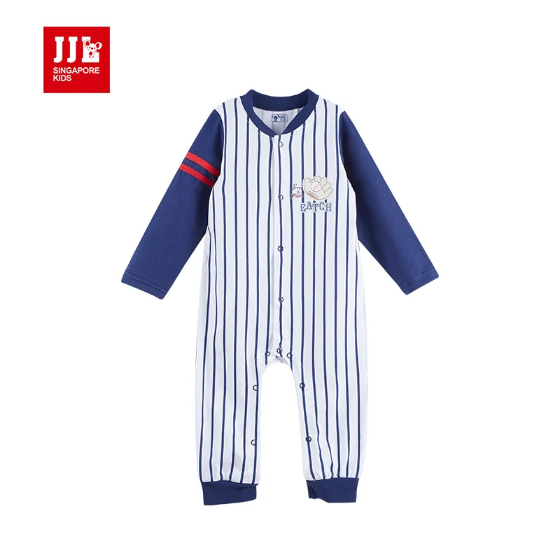 baby boys romper long sleeve baseball style infant clothes designed