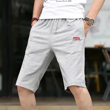 Мужские повседневные шорты длиной до колена зауженное, со шнуровкой, с карманами, летние спортивные шорты для мужчин, простые, новые, модные, мужские шорты