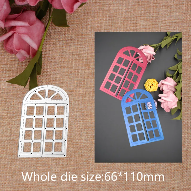 

Door Metal Steel Cutting Dies stencils For DIY Scrapbooking Photo Album Embossing Paper Cards Crafts 66*110mm