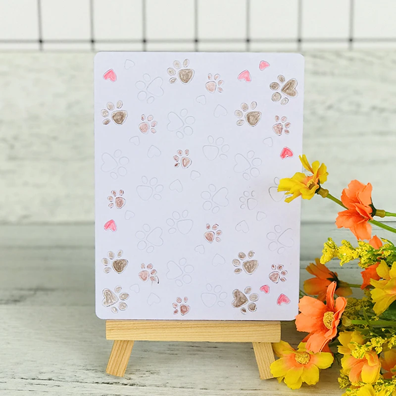 

Cute Footprint Metal Cutting Dies for Scrapbooking DIY Album Embossing Folder Paper Card Maker Template Decor Stencils Crafts