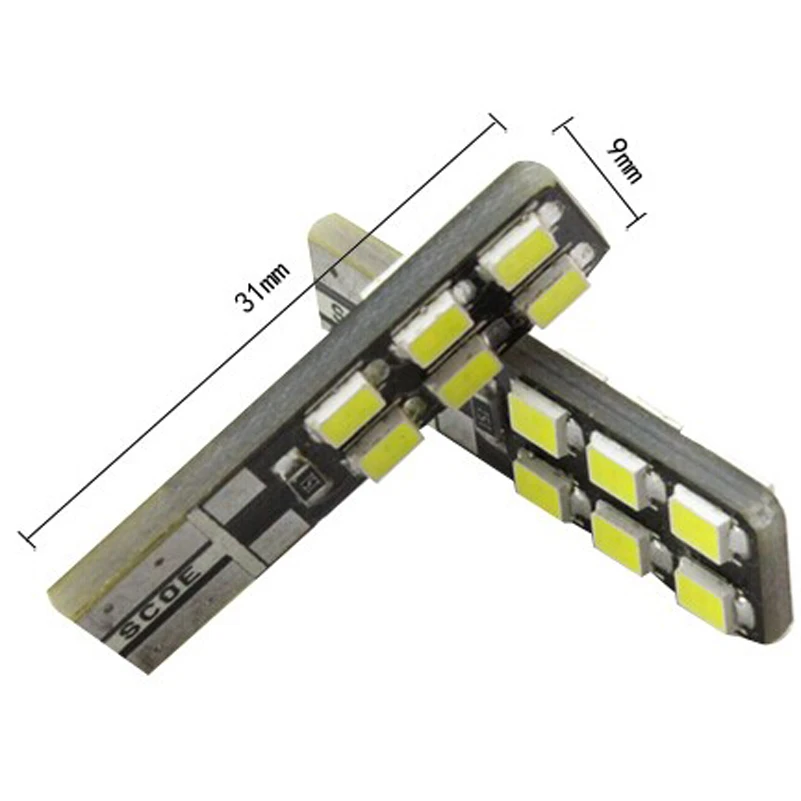 SCOE 2X 12SMD светодиодный передний парковочный светильник, Передний Габаритный светильник, лампа для Fiat Punto 188 199 Grand Punto EVO 1999