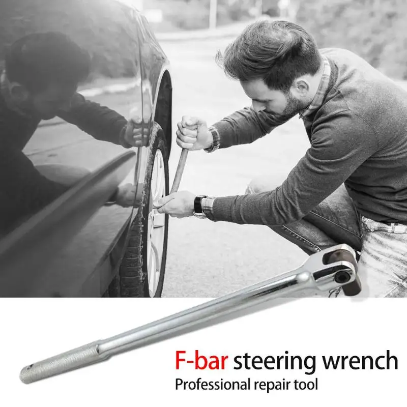 

Chromium Vanadium Steel Socket Wrench Cr-V Breaker Bar Socket Drive F-type Bar Spanner Flex Head Socket Wrench Hand Tool