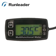 Digital LCD RL-TS001 PT100-20-+ 300 grados Celsius meter tach hour theomometer temperatura medidor de motor de gas motocicleta marina