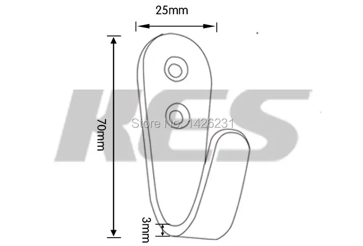 КЕС щеткой из нержавеющей стали пальто и шляпа с одним крюком сверхмощное настенное крепление, 5 шт. ценный пакет