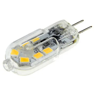 G4 Base 1,5 W светильник лампочка 12 SMD 2835 250 lm G4 светодиодный лампочка, двухштырьковая база, 20W эквивалент галогенной лампы, DC 12 Вольт, 10-Pack - Испускаемый цвет: Transparent