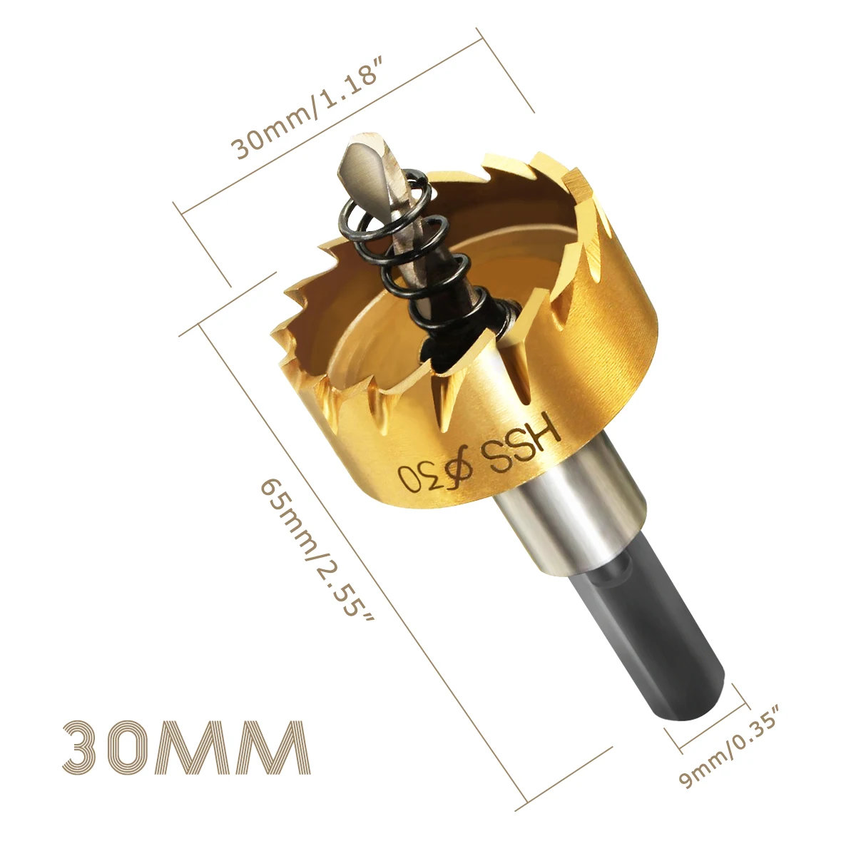 5 шт. 16-30 мм HSS высокоскоростная стальная кольцевая пила набор металла сверлильный инструмент лист металла развертка + 5 гаечных ключей