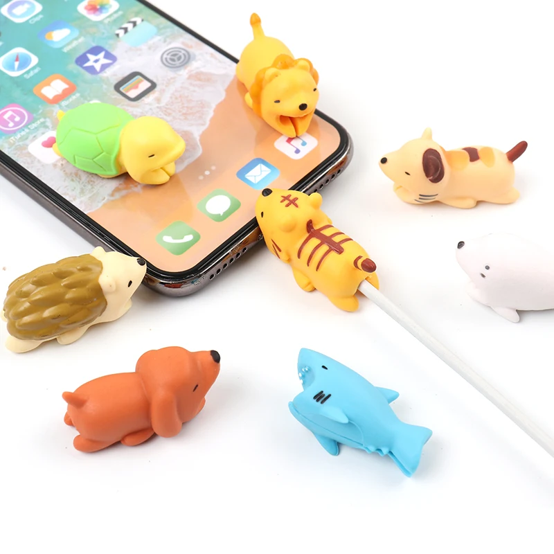 Специальный милый животных защитный кабель укуса для usb-кабель для iPhone Chompers зарядное устройство провода держатель для iPhone кабель дропшиппинг