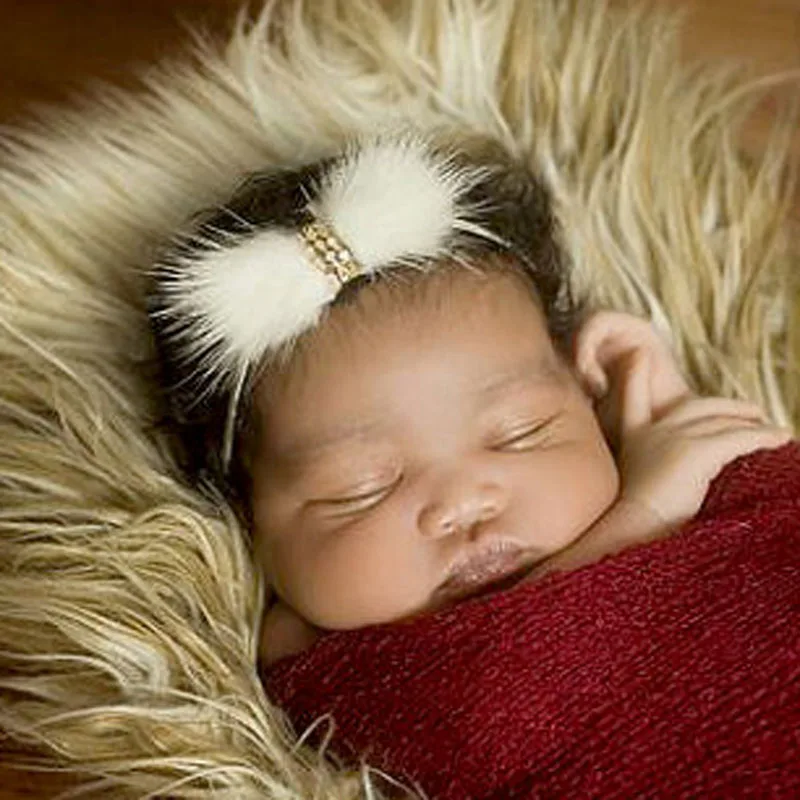 baby fur headband