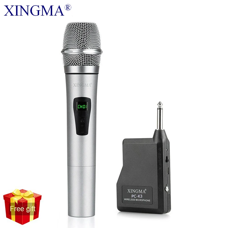 Buy Online XINGMA PCK3 Wireless Microphone Professional Dynamic VHF
