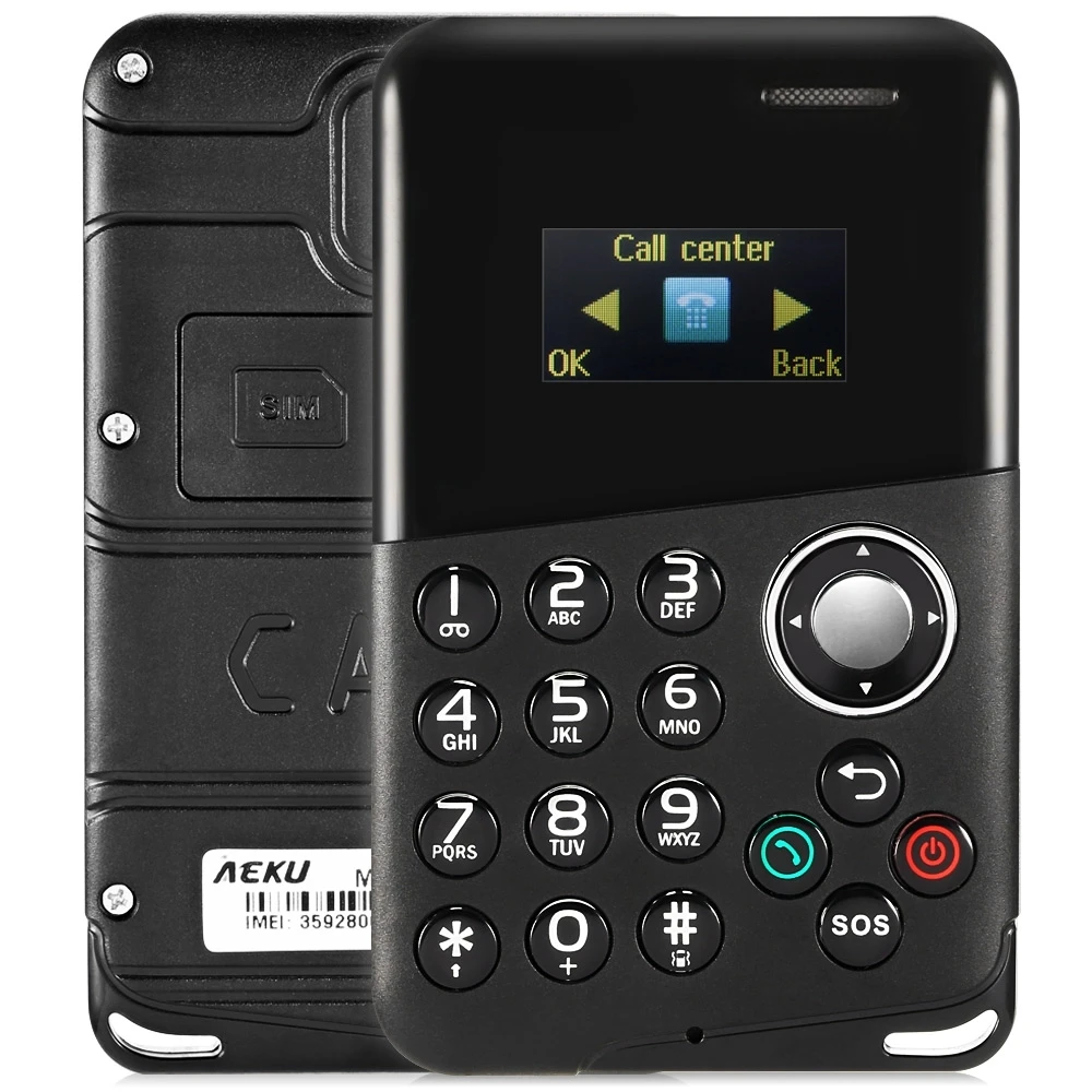 Newest Mini Card Phone AIEK/AEKU M8 Low Radiation