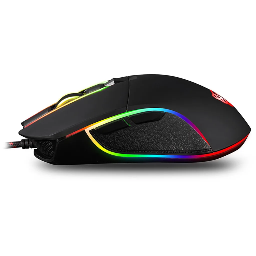 Профессиональная Проводная игровая мышь MOTOSPEED V30 3500 dpi RGB с подсветкой 6 кнопок Проводная игровая мышь проводная USB игры кабельная мышь