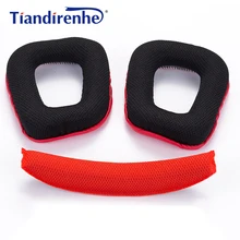 Накладки для наушников для logitech G35 G930 G430 F450, Сменные подушечки для наушников, накладки для наушников, губка для головы