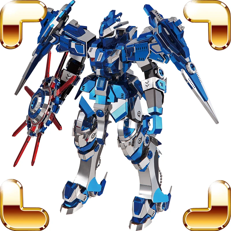 

Christmas Gift Blue Magnetic Rotation Model Metal DIY Education IQ Assemble Game Fantasy Figure Alloy Adult Puzzles Decorations