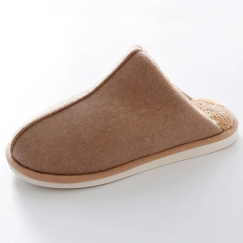 

Cozy Home Slippers Hot Sale Suede Women Fur Slippers Short Plush Winter Slippers Plus Size 43-44 PVC Zapatos Mujer 2019