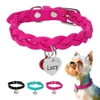 Free Engraving Dog Cat Personalized Leather Collar